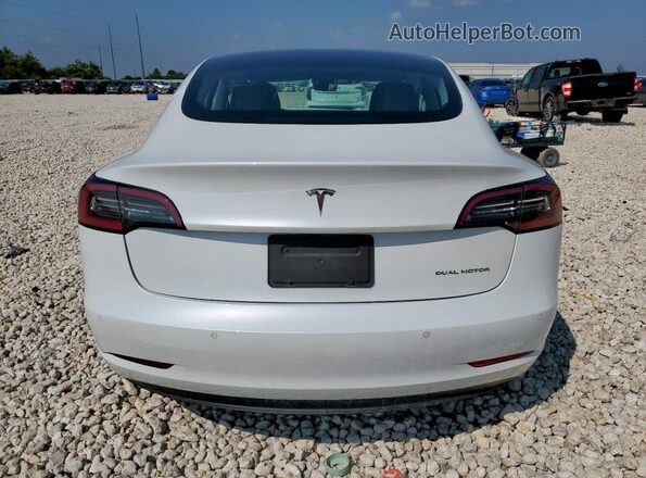 5YJ3E1EB4LF744429 2020 TESLA MODEL White უკანა ხედი