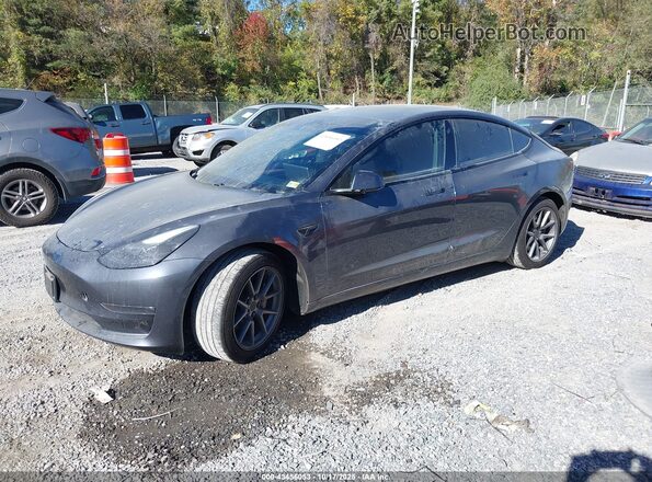 5YJ3E1EB4MF050874 2021 TESLA MODEL 3 Gray Vista tres cuartos delantera izquierda