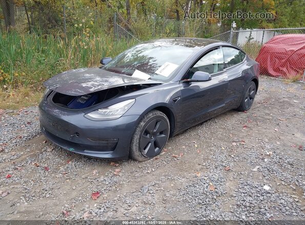 5YJ3E1EB4NF260019 2022 TESLA MODEL 3 Gray Przód lewy