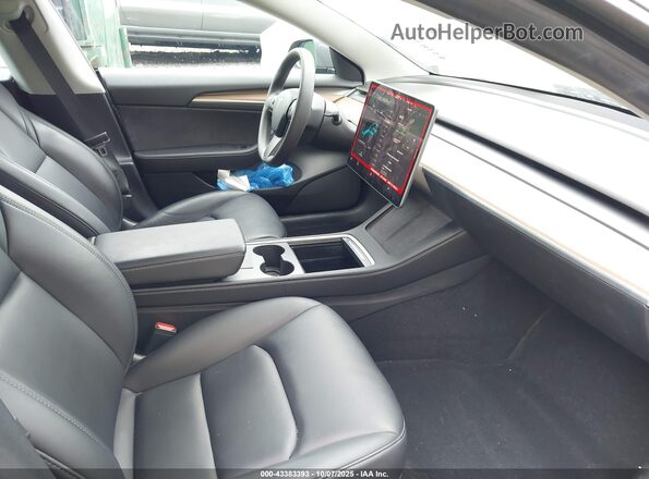 5YJ3E1EB4NF260019 2022 TESLA MODEL 3 Gray Widok wnętrza z przodu