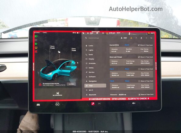 5YJ3E1EB4NF260019 2022 TESLA MODEL 3 Gray 