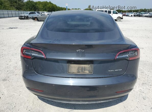 5YJ3E1EB4NF261638 2022 TESLA MODEL Серый Вид сзади