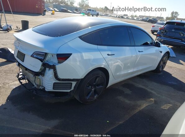 5YJ3E1EB4NF341442 2022 TESLA MODEL 3 White Trasero derecho