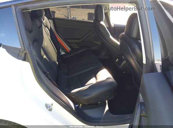5YJ3E1EB4NF341442 2022 TESLA MODEL 3 White Vista de la etiqueta del VIN
