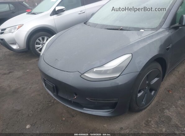 5YJ3E1EB5NF181927 2022 TESLA MODEL 3 Gray Вид ззаду