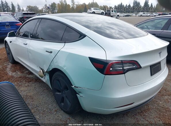 5YJ3E1EB6PF462766 2023 TESLA MODEL 3 White Задня ліва чверть