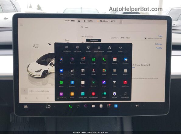 5YJ3E1EB6PF462766 2023 TESLA MODEL 3 White 