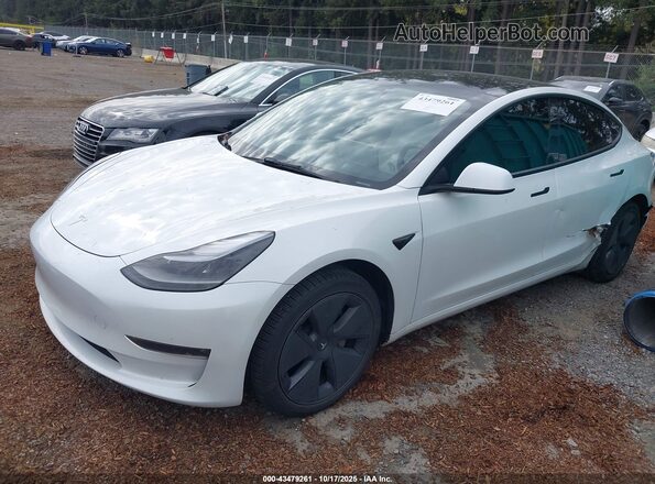 5YJ3E1EB6PF462766 2023 TESLA MODEL 3 White Передня ліва чверть