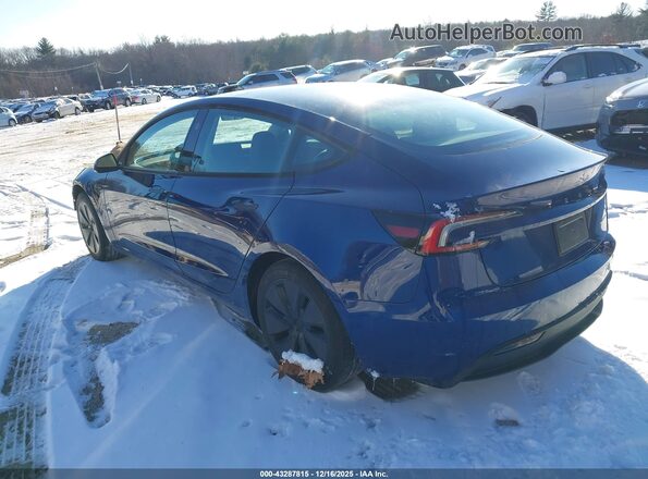 5YJ3E1EB7RF737029 2024 TESLA MODEL 3 Синий Задняя левая четверть