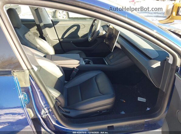 5YJ3E1EB7RF737029 2024 TESLA MODEL 3 Синий Вид салона спереди