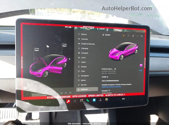 5YJ3E1EB8MF980258 2021 TESLA MODEL 3 Gray 