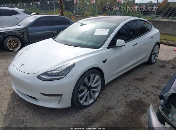5YJ3E1EB9JF073899 2018 TESLA MODEL 3 White Front left