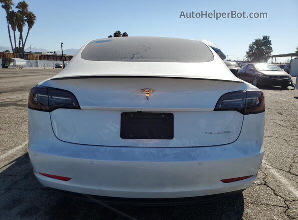 5YJ3E1EB9LF622889 2020 TESLA MODEL White Rear view