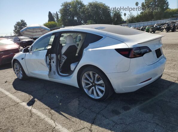 5YJ3E1EB9LF622889 2020 TESLA MODEL White Rear left