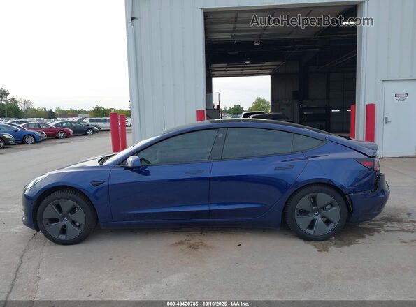 5YJ3E1EBXNF106771 2022 TESLA MODEL 3 Blue Սալոնի 360 աստիճան տեսք