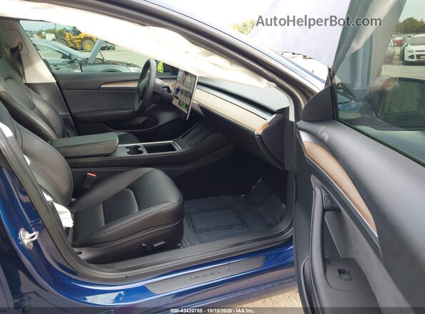 5YJ3E1EBXNF106771 2022 TESLA MODEL 3 Blue Սալոնի դիմացի տեսք