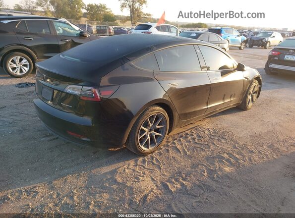 5YJ3E1EBXNF152195 2022 TESLA MODEL 3 Black Задня права чверть