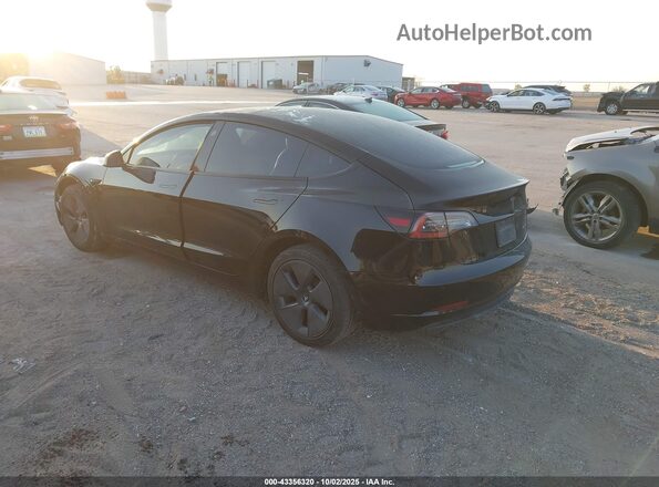 5YJ3E1EBXNF152195 2022 TESLA MODEL 3 Black Задня ліва чверть