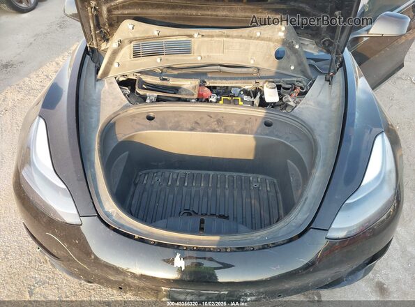 5YJ3E1EBXNF152195 2022 TESLA MODEL 3 Black Вид ззаду