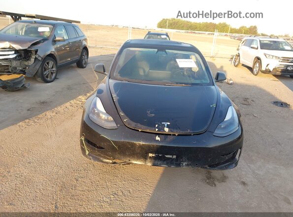 5YJ3E1EBXNF152195 2022 TESLA MODEL 3 Black Вид спереду