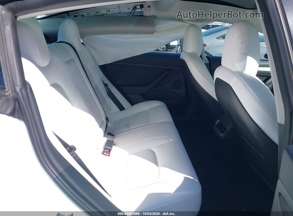 5YJ3E1EC2NF123525 2022 TESLA MODEL 3 White Widok naklejki z numerem VIN