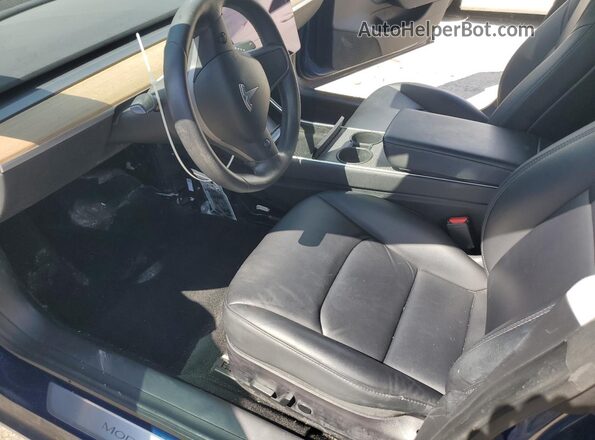 5YJ3E1EC7LF602004 2020 TESLA MODEL Blue წინა სალონის ხედი