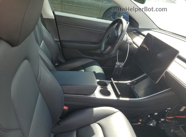 5YJ3E1EC7LF602004 2020 TESLA MODEL Blue უკანა სავარძლების ხედი