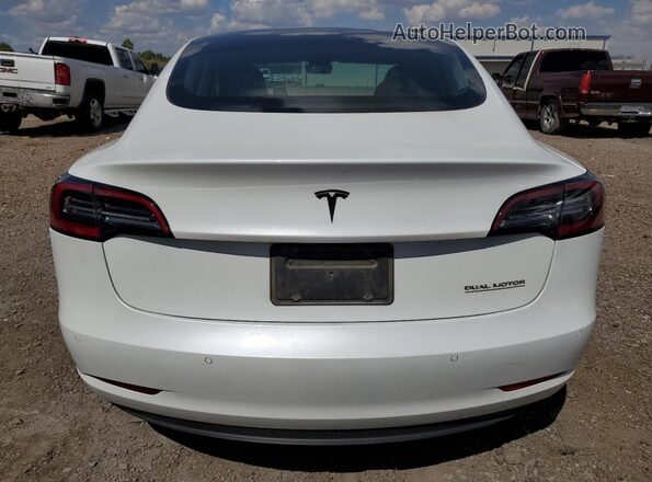 5YJ3E1ECXLF601963 2020 TESLA MODEL Белый Вид сзади