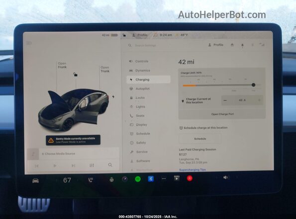 5YJ3E1ECXNF105094 2022 TESLA MODEL 3 Gray 