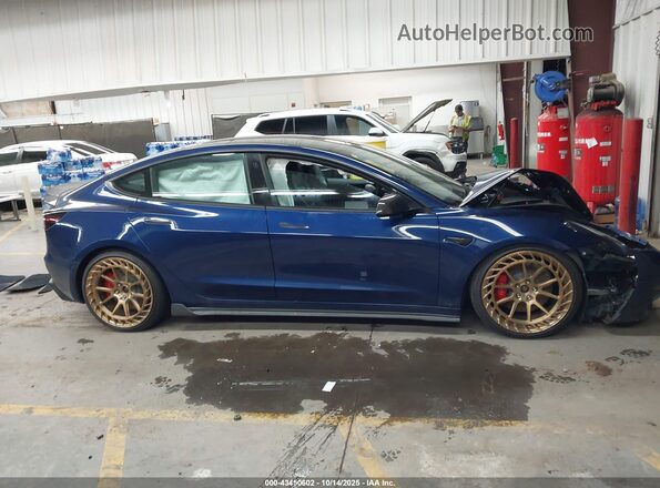 5YJ3E1ECXNF127810 2022 TESLA MODEL 3 Blue Вид щитка приладів