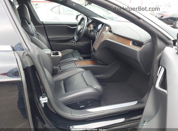 5YJSA1E20KF345815 2019 TESLA MODEL S Black წინა სალონის ხედი