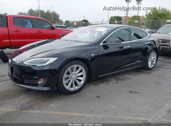 5YJSA1E20KF345815 2019 TESLA MODEL S Black წინა მარცხენა ხედი სამი მეოთხედიდან