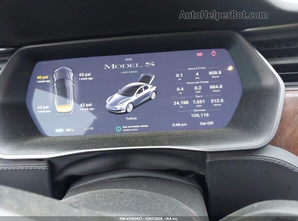 5YJSA1E22LF359636 2020 TESLA MODEL S Синий Вид задних сидений
