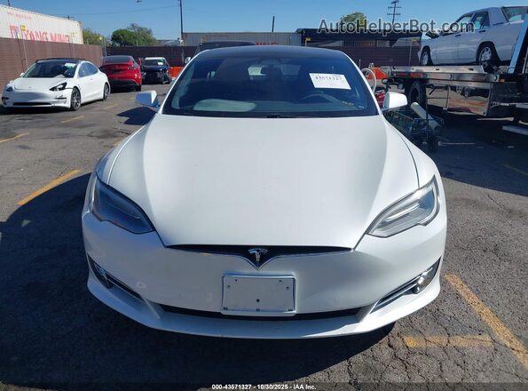 5YJSA1E23LF370211 2020 TESLA MODEL S White Widok zestawu wskaźników