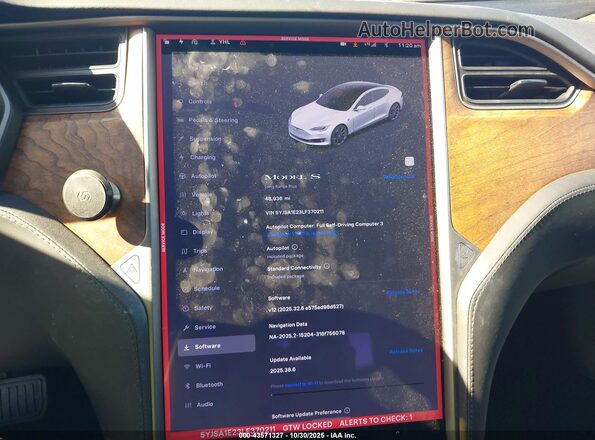 5YJSA1E23LF370211 2020 TESLA MODEL S White 