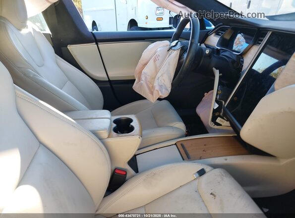 5YJSA1E42LF408643 2020 TESLA MODEL S Blue Vista interior delantera