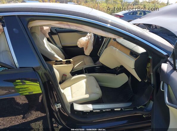 5YJSA1E43LF365852 2020 TESLA MODEL S Black Widok wnętrza z przodu