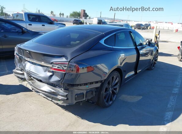 5YJSA1E46KF313596 2019 TESLA MODEL S Gray Trasero derecho