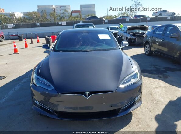 5YJSA1E46KF313596 2019 TESLA MODEL S Gray Vista del salpicadero
