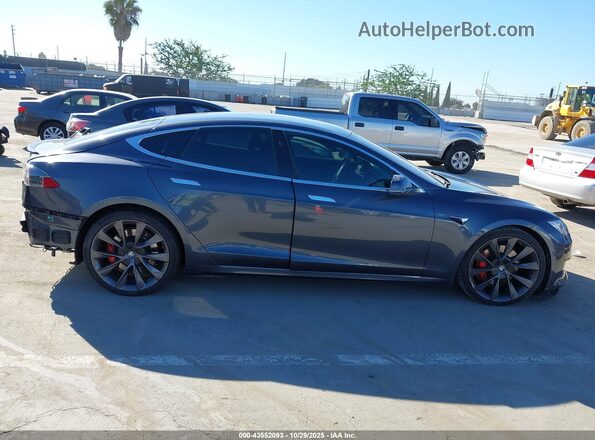 5YJSA1E46KF313596 2019 TESLA MODEL S Gray Vista del cuadro de instrumentos