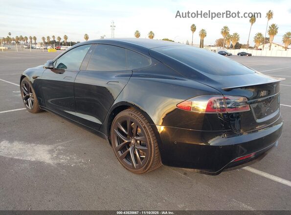5YJSA1E5XMF428293 2021 TESLA MODEL S Черный Задняя левая четверть