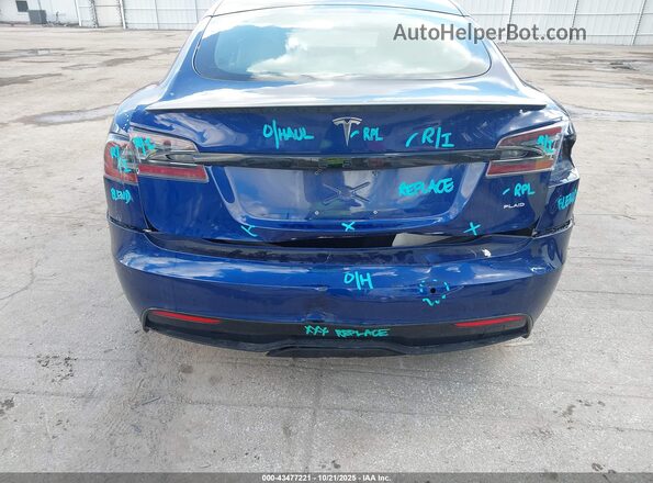 5YJSA1E63MF438558 2021 TESLA MODEL S Синий 