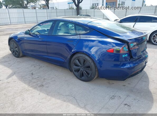 5YJSA1E63MF438558 2021 TESLA MODEL S Синий 