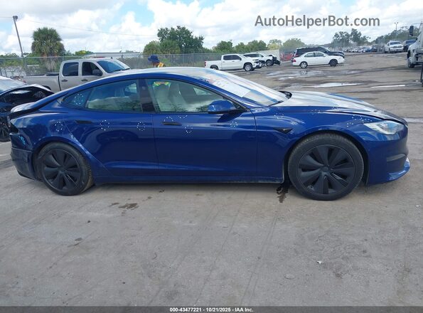 5YJSA1E63MF438558 2021 TESLA MODEL S Синий 