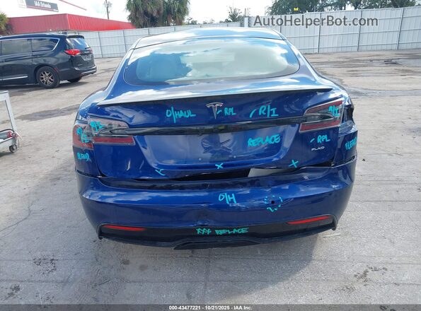 5YJSA1E63MF438558 2021 TESLA MODEL S Синий 