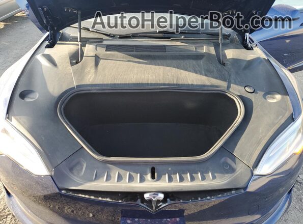 5YJSA1E65NF459218 2022 TESLA MODEL Blue Вид задньої частини салону