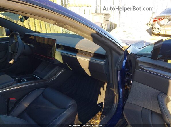 5YJSA1E68MF452567 2021 TESLA MODEL S Dark Blue წინა სალონის ხედი