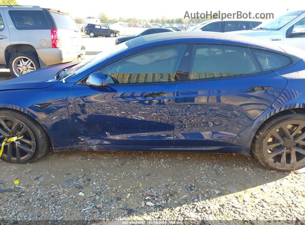 5YJSA1E68MF452567 2021 TESLA MODEL S Dark Blue სალონის 360-გრადუსიანი ხედი