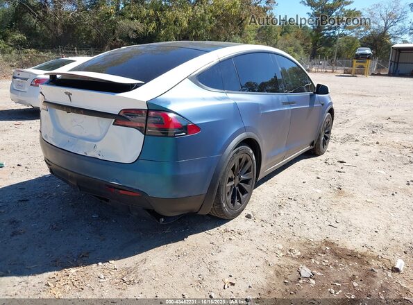 5YJXCBE25LF239058 2020 TESLA MODEL X Белый Задняя правая четверть