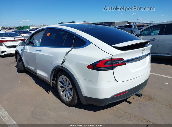 5YJXCBE29KF180207 2019 TESLA MODEL X Белый Задняя левая четверть